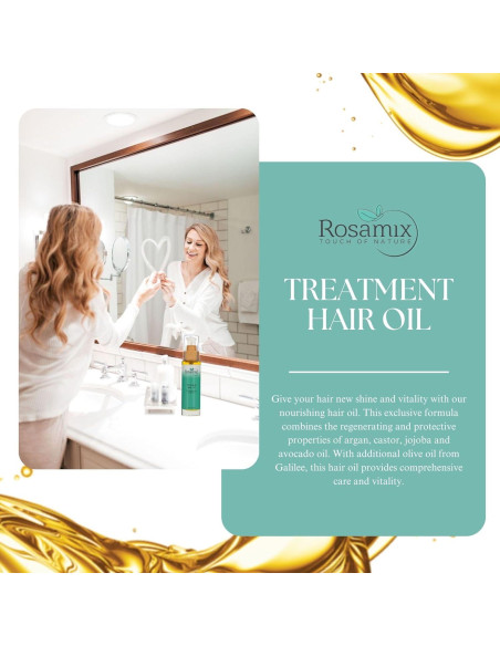 Aceite Capilar Nutritivo Rosamix 50ml - Argán Jojoba Aguacate