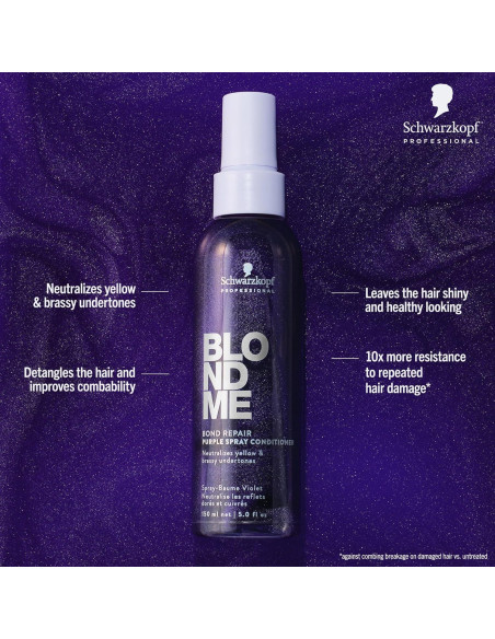 Acondicionador en Spray Reparador BlondMe 148 ml - Cabello Rubio Frío