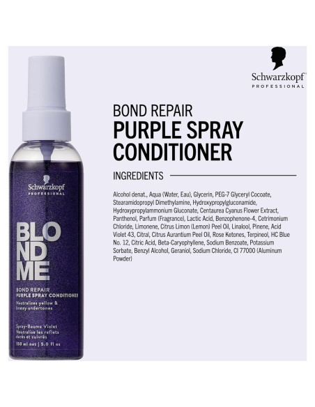 Acondicionador en Spray Reparador BlondMe 148 ml - Cabello Rubio Frío