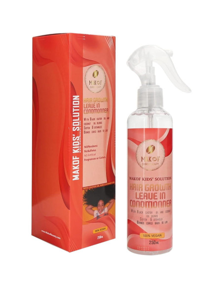 Acondicionador sin enjuague MAKOF para niños 200ml - Hidratante y desenredante