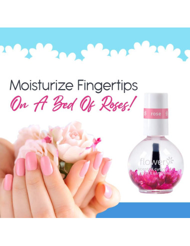 Aceite de Cutícula Aromatizado con Rosa Flowery 14.79 ml