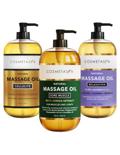 Set de Aceite de Masaje Cosmetasa - Alivio Muscular y Celulitis