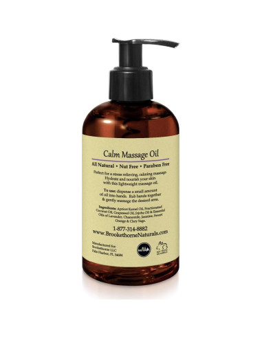 Aceite de Masaje Calmante Brookethorne 227g - Lavanda y Manzanilla