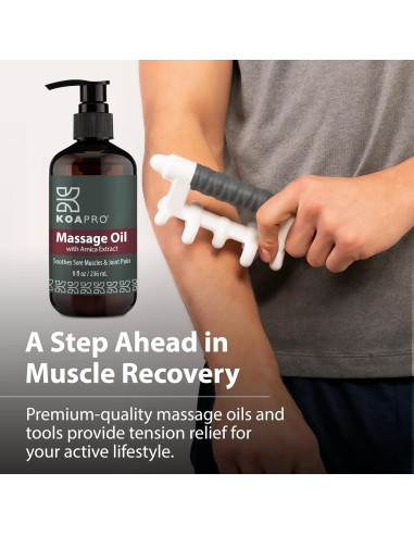 Aceite de Masaje KOAPRO 236.6 ml - Alivio Dolor Árnica y Lavanda