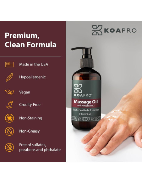 Aceite de Masaje KOAPRO 236.6 ml - Alivio Dolor Árnica y Lavanda Aceite de Masaje KOAPRO 236.6 ml - Alivio Dolor Árnica y Lavanda