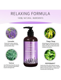 Aceite de Masaje de Lavanda Newvenper 302.83 ml Hidratante 2