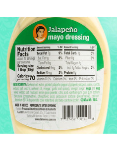 Aderezo de Mayo con Jalapeño La Morena 248g - Sabor Mexicano 2