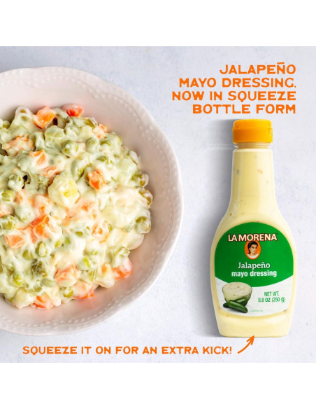 Aderezo de Mayo con Jalapeño La Morena 248g - Sabor Mexicano