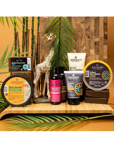 Manteca de Karité Batida Ashanti Naturals 226.8 g Soufflé Ámbar de Medianoche