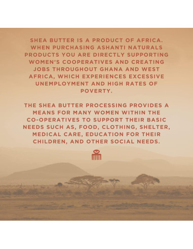 Manteca de Karité Batida Ashanti Naturals 226.8 g Soufflé Ámbar de Medianoche