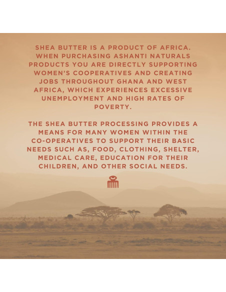 Manteca de Karité Batida Ashanti Naturals 226.8 g Soufflé Ámbar de Medianoche