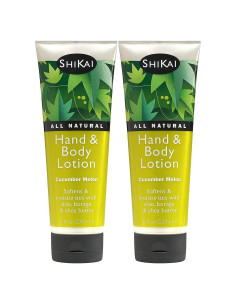 Loción Hidratante para Manos y Cuerpo ShiKai Pepino Melón 2x236ml
