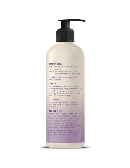 Loción Corporal Hidratante Lavanda y Almendra Majestic Pure 473 ml