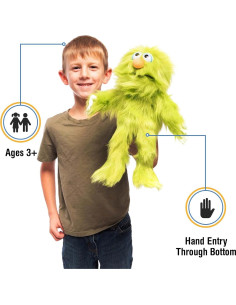 Títere de Mano Monstruo Verde Silly Puppets 35.56 cm 2