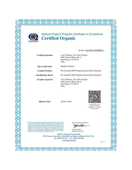 Aceite de Argán Orgánico Cliganic 473ml 100% Puro para Cabello y Piel