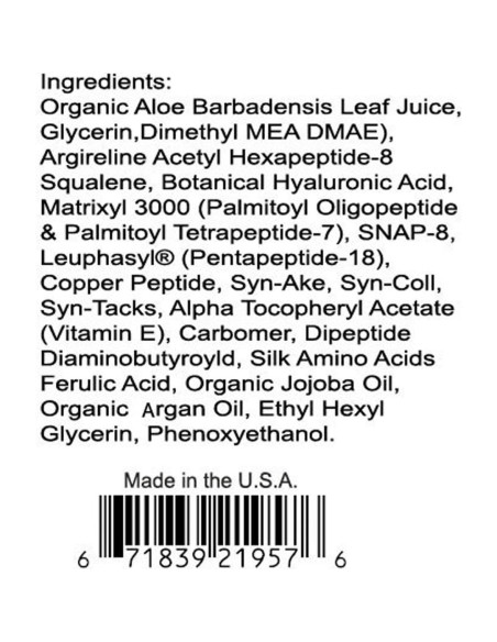 Suero Nocturno Antiarrugas 100% Ácido Hialurónico 113g