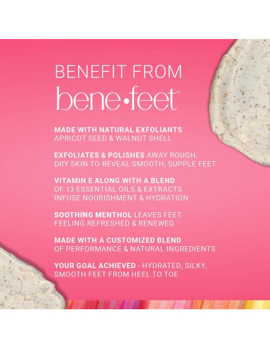 Exfoliante para Pies Benefeet 113.4 g - Suaviza y Refresca