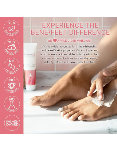 Exfoliante para Pies Benefeet 113.4 g - Suaviza y Refresca