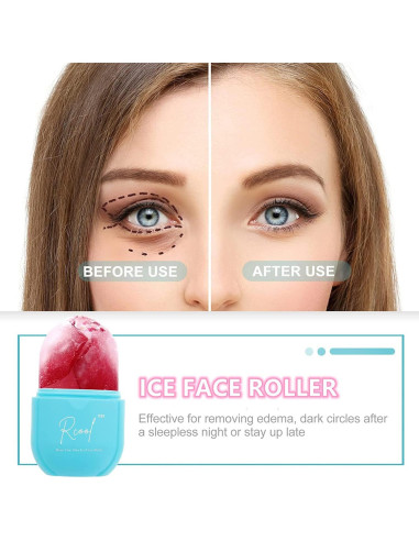 Rodillo de Hielo Facial VEREE, Masajeador de Piel 12.4cm