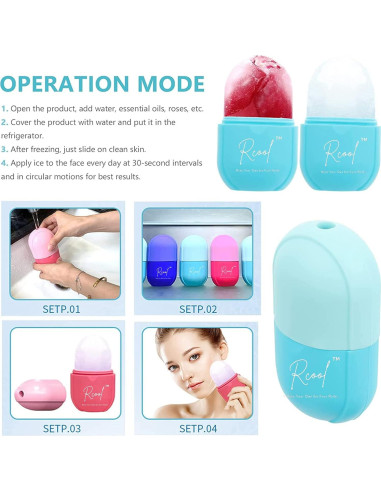 Rodillo de Hielo Facial VEREE, Masajeador de Piel 12.4cm