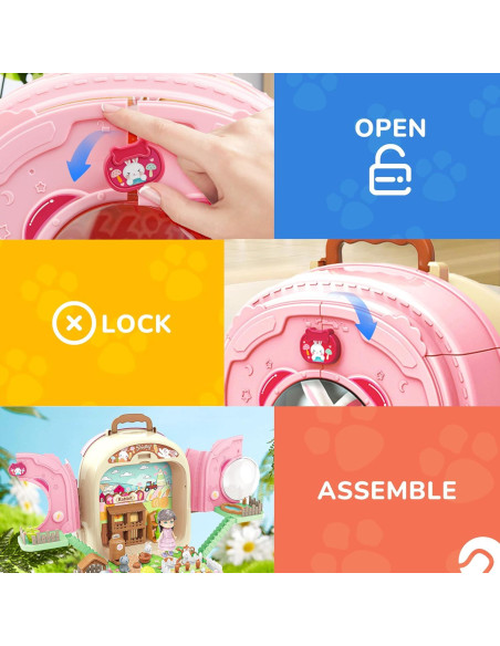 Mochila Transportadora de Mascotas SMILESSKIDDO 3 en 1 Rosa