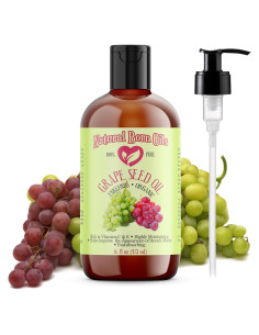 Aceite de Semilla de Uva Natural Born Oils 473ml Orgánico Prensado en Frío