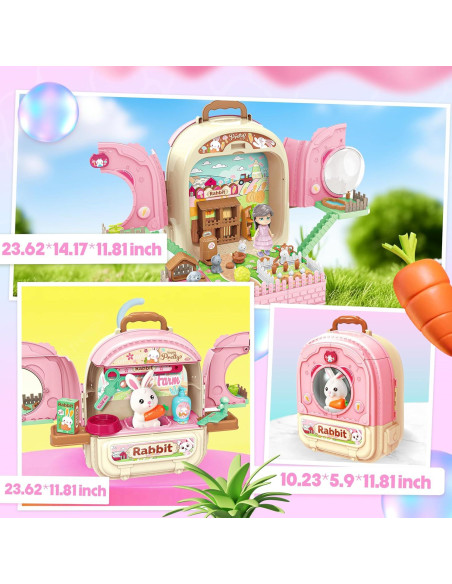 Mochila Transportadora de Mascotas SMILESSKIDDO 3 en 1 Rosa