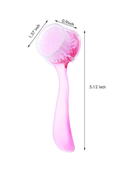 3 Cepillos Faciales Limpiadores Patelai Rosa Exfoliadores Suaves