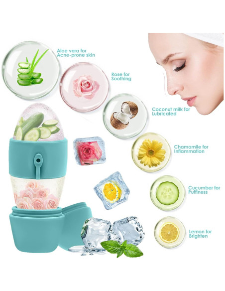 Rodillo de Hielo Facial Luckyrao Verde - Masaje y Cuidado Piel