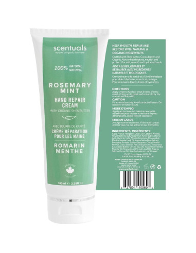 Crema de Manos Scentuals 100 ml Romero y Menta Hidratante