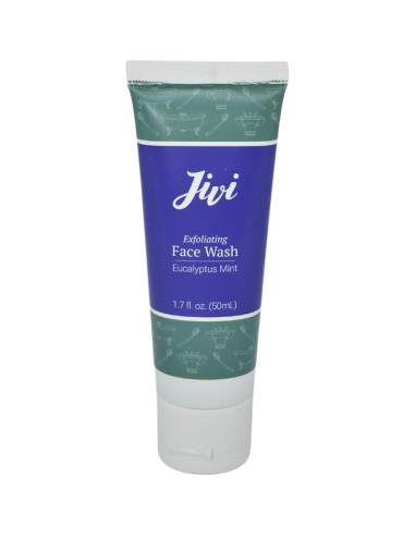 Limpiador Facial Exfoliante Jivi Menta Eucalipto 50ml Natural