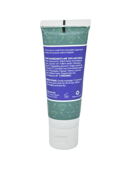 Limpiador Facial Exfoliante Jivi Menta Eucalipto 50ml Natural