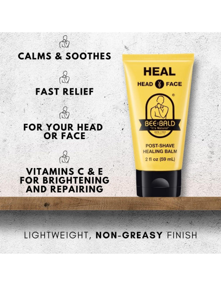 Bálsamo Aftershave Bee Bald HEAL 59 ml - Alivio Piel Irritada Bálsamo Aftershave Bee Bald HEAL 59 ml - Alivio Piel Irritada