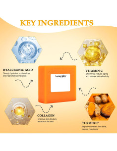 Jabón de Cúrcuma Natural Hadaclub 50g - 2 Piezas para Todos 2