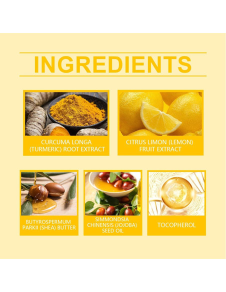 Bálsamo Labial Hidratante YJLYQF Limón y Cúrcuma 2 Pcs