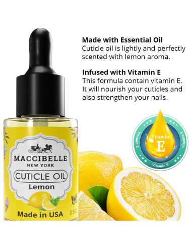 Aceite para Cutículas Maccibelle 15 ml - Aroma Limón
