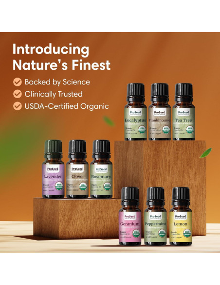 Aceite Esencial Orgánico ProSeed Limón 10ml - Aromaterapia y Cuidado de la Piel