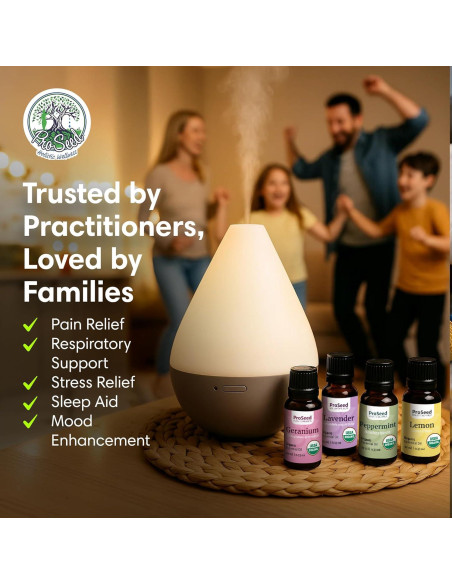 Aceite Esencial Orgánico ProSeed Limón 10ml - Aromaterapia y Cuidado de la Piel