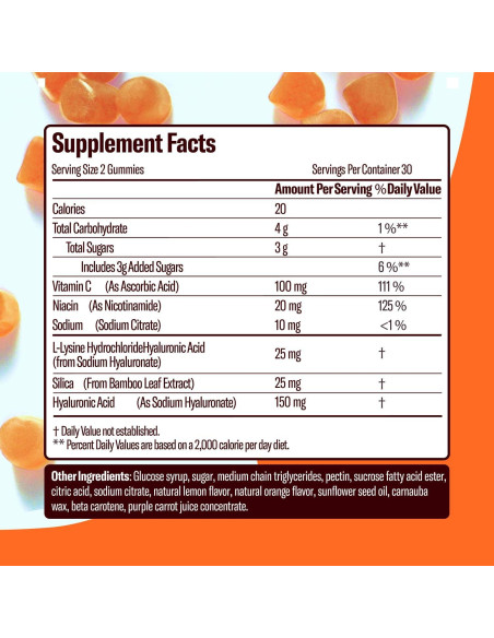 Gomitas Hidratantes Paya Health 60 Unidades Sabor Naranja