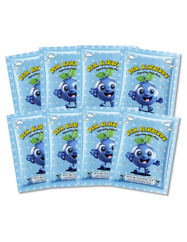 Mascarillas Faciales Hidratantes DIARIO DE AMY 8 Pcs Arándano