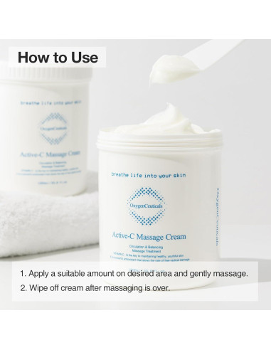 Crema de Masaje Active-C 1000ml - Hidratante con Vitamina C