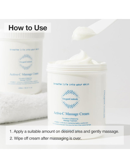 Crema de Masaje Active-C 1000ml - Hidratante con Vitamina C