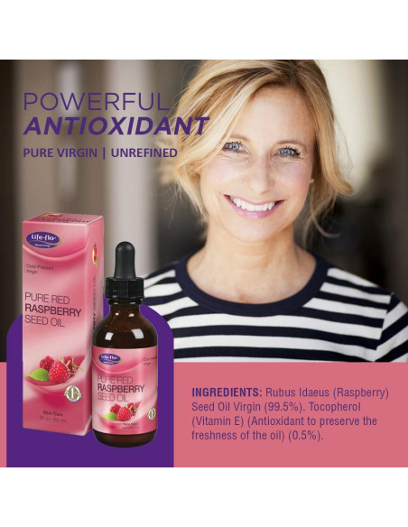 Aceite de Semilla de Frambuesa Roja Pura Life-flo 60ml