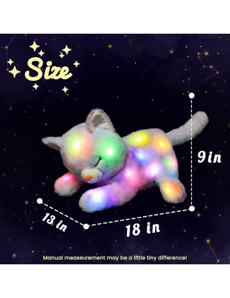 Peluche Gato Mamá Hopearl con 3 Gatitos Iluminados 45.72 cm Peluche Gato Mamá Hopearl con 3 Gatitos Iluminados 45.72 cm