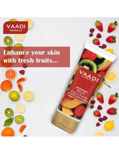 Paquete Facial Refrescante Vaadi Herbals 90g - Natural