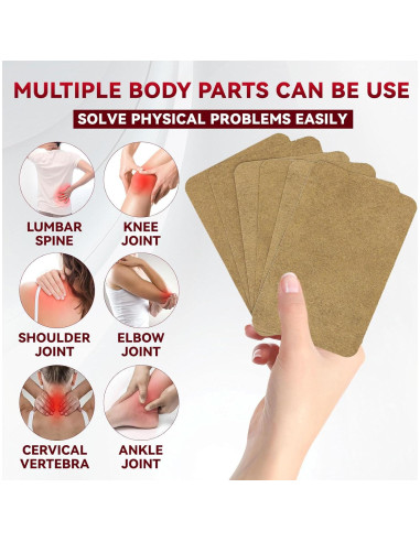 120 Parches de Jengibre para Alivio Muscular y Articular