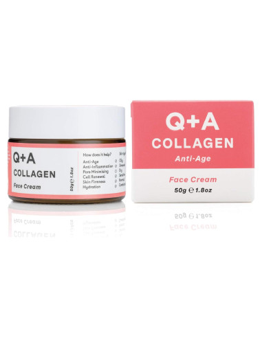 Crema Facial de Colágeno Vegetariana Q+A 53 ml - Hidratante