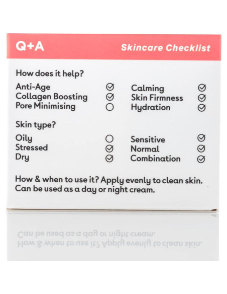 Crema Facial de Colágeno Vegetariana Q+A 53 ml - Hidratante