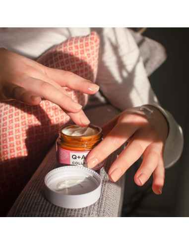 Crema Facial de Colágeno Vegetariana Q+A 53 ml - Hidratante