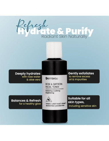 Tónico Facial Aniise con Azafrán y Agua de Rosa 113.4 ml